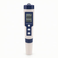 Waterproof Digital Water Tester Multifunction Water Testing Pen Handheld pH Pen Portable for Aquariums, Hydroponics