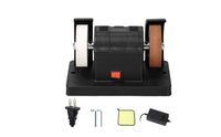 Sturdy Long-Lasting Mini Electric Bench Grinder Multi-Functional Double Wheel Polishing Machine Fast Heat Dissipation Small Desktop Grinder 100W Engine for DIY Enthusiasts, Crafters, Workshop, Garage