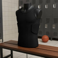 Basketball Shielded Vest Shock Absorbing Padded Compression Breathable EVA Padded Tank Top Training