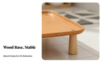 Non-Slip Design Food Bowl Riser Easy to Clean Cat Food Bowl Riser Long-Lasting for Cats, Small Dogs