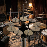 Cymbals HiHat Bell Mountable Cymbals HiHat Tambourine Universal Drum Accessory for Percussionists