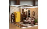 Double Door Dollhouse Refrigerator Realistic Design Miniature Fridge Opening Doors Toy Kitchen Appliance for Collectors