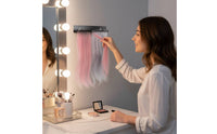 Wall Mounted Hairpiece Holder Rack Sturdy Metal Construction Hair Weft Styling Effortless Setup to Install for Barbershop