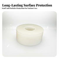 PE Covering Film Easy to Peel Transparent Surface Protection Film No Residue Self Covering Roll for Industrial Workers, Factories, Moving
