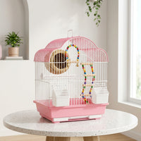 New Parrot Ecological Anti-Splash Bird Cage for Finches, Budgies, Cockatiels, Mynahs - Large Household Eco-Villa