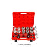 Automotive Bushing Replacement Tool Kit Universal Pull and Press Sleeve Kit Complete Bushing Installation Tool Compatible for Garage