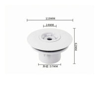 Leak-Resistant Pool Return Inlet Nozzle Directional Pool Inlet with Double-Seal Seal Compatible