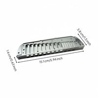 Chromatic Harmonica Comb Rust Resistant Aluminum Harmonica Comb Improved Air Tightness Resonating Strip Instrument Part