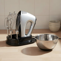 300W Electric Hand Mixer Easy to Hold Handheld Egg Beater Whisk Mixer Low Noise Portable Electric Hand Whisk for Home Baking, Cake Making, Dessert Prep