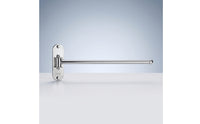 Polished Silver Towel Bar with Rotating Arm Rustproof Swing Arm Towel Bar Heavy Duty Hardware Smooth for Utility Room