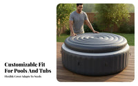 Adjustable Inflatable Hot Tubs Cover Weatherproof Protector Spa Cover for outdoor