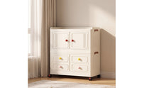 Children Wardrobe Clothes DresserRolling Cabinet Versatile Mobile Storage Unit for Young Children, Nursery
