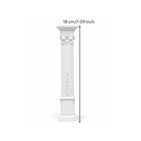 Matte White Roman Column Decorative Classical Column Classic Roman Pillar Architectural for Photographers, Desktop Styling, Photography Studio