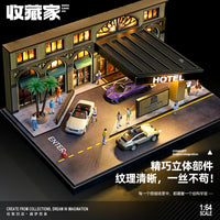 SCJ 1:64 Medieval Hotel Miniature Scene