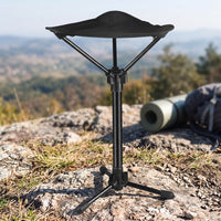 Telescopic Stool Outdoor Foldable Stool Sturdy Portable Seat for Anglers, Waiting in Line, Public Transit