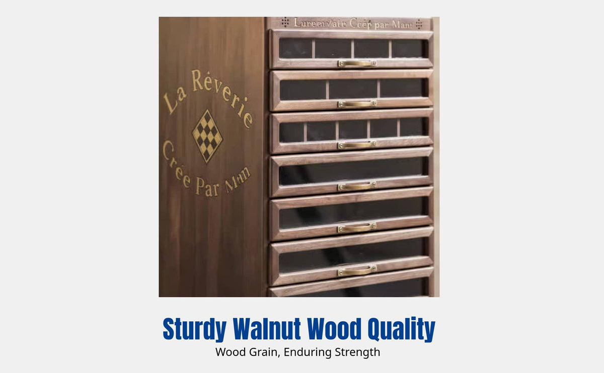 Wooden Storage Cabinet, Multi-Drawer Organizer for Jewelry, Dental, Tea, Display, Floor Standing