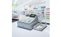 Electronic Register Commercial Register with Printer Countertop Checkout Terminal for Market Stalls