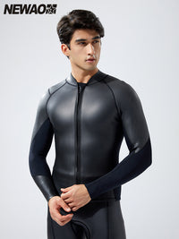 newao2.5mm男士冲浪夹克分体长袖浮潜深潜保暖防寒防晒潜水服套装