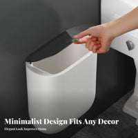 Wall Mounted Trash Can Nail Installation Hanging Garbage Bin with Lid Space-Saving Hanging Trash Can for Families, Homeowners, Toilet, Office, RV