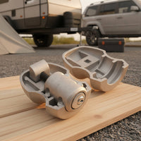 Keyed Trailer Coupler Lock with Keys Compact Trailer Coupler Lock Easy to Use Tamper-Resistant for Outdoor Storage
