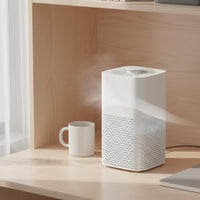 Function Space-Saving Air Purifier with Night Light Formaldehyde Removal Mini Air Purifier Quiet Operation for Pet Owners, Babies