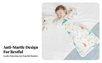 Anti-Startle Design Arms-up Swaddle pouch year-round Transitional Swaddle pouch snug-fit infant sleep pouch dual-direction fastener for Newborns, Infants, Parents, nighttime, Naptime, bed, Nursery