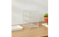 Clear Acrylic Storage Box Versatile Clear Acrylic Box Space-Saving Transparent Organizer Bin for Crafters, Desktop, Kitchen, Washroom
