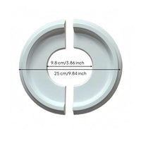 Ceiling Lamp Panel PU Round Ceiling Panel Light Fixture Trim White Chandelier Medallion Smooth Surface