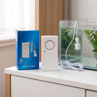 Battery-Powered Water Level Alarm with Buoyant Sensor Wired Water Level Alarm Loud Compact for Aquarium Hobbyists, Homeowners, Aquatic Pets Tanks, Pools, Utility Areas