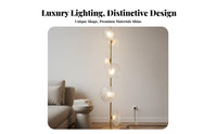 Designer Design Artistic Glass Floor Lamp Minimalist Design Persimmon Glass Floor Lamp Sturdy Metal Base Indoor Lighting for Interior Designers, Professionals, Living Room, Bedroom, Villa, Office