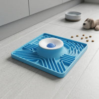Non-Slip Slow Feeding Bowl with Maze Pattern Easy to Clean Puzzle Bowl Interactive Lick Mat Shallow Design for Young Dogs