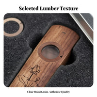 Easy to Learn Wooden Kazoo Portable Wood Kazoo Instrument Comes with Gift Box for Beginners, Kids, Music Education, Party, Travel
