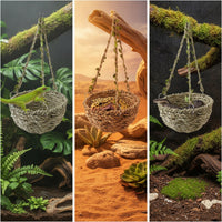 Woven Reptile Hide Handwoven Braided Reptile Nook for Reptiles, Terrarium