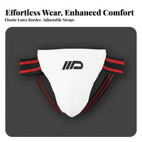 Shock Resistant Combat Arts Groin Guard Shock Absorbing Boxing Groin Guard Thickened Padding for Men, Boxers, Combat Sports, Training, Gym