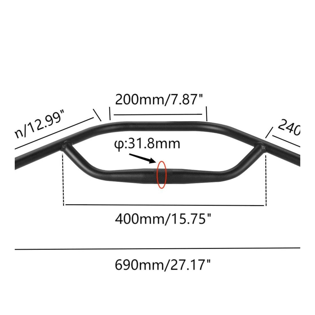 Ergonomic Shape Alloy Gravel Handlebar Wide Control Area Gravel Drop Bar Long-Lasting Touring Bike Handlebar Lightweight for Cyclists, Travel, Long Rides