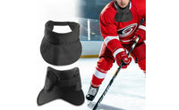 Adjustable Strap Ice Hockey Neck Guard Mesh Material Hockey Neck Protector Curved Front Panel Sports Protection Gear Hook-and-Loop