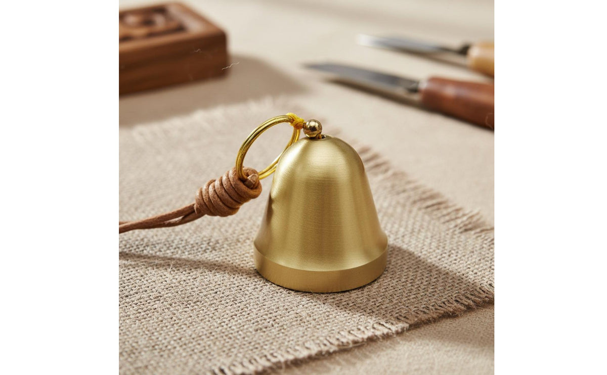 Brass Bell Ornament with Polished Shiny Finish and Hanging Design