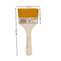 Mixed Media Paint Brushes Durable Nylon Hair Streak Clear for Projects