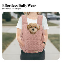 Soft & Comfortable Pet Carrier Backpack Breathable Hands-Unrestricted Pet Carrier Adjustable Straps Built-in Safety Clip for Small Cats, Young Dogs, Elderly Pets, Travel, Outdoor, Walking, Hiking