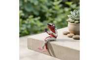 Metal Frog Statue Whimsical Metal Frog Ornament Animal Figurine Decorative for Gardeners, Collectors