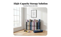 Rolling Cart with Wire Baskets Freestanding Home Gym Organizer Two-Tier Workout Equipment Organizer for Bedroom