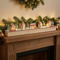 Advent Calendar with Drawers Tabletop Wooden Advent Calendar for Mantel, Office