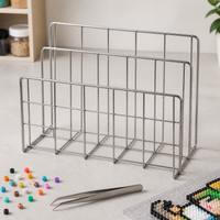 Perler Bead Pegboard Storage Rack Organizer for Craft Supplies