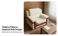 High-Density Foam Cushion Formal Guest Reception Chair Wide Armrests Single Seater Business Sofa Heavy-Duty Modern Single Sofa Chair Easy to Clean for Corporate Clients, Adults, VIP Lounge, Meeting Room, Lobby