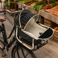 Front Cycle Animal Carrier Stable Front-Mounted Bike Basket Soft Padded Rim for Travel
