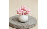Dollhouse Succulent Tiny Miniature Succulent with Planter Miniature Potted Plants Artificial Ornament Faux for Crafters