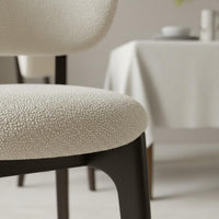 Solid Wood Frame Dining Chair Dense Foam Cushion Rustic Minimalist Design Chair for Kitchen, Restaurant, Home Office