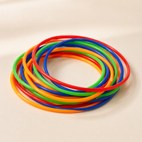 Plastic Ring Toss Game Set for Kids, Outdoor Carnival Yard Games