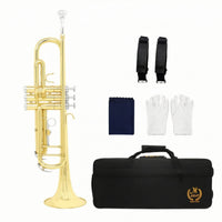 Trumpets Straight Bell Trumpets with Carrying Case Bright for Educational Band