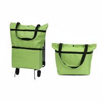 Lightweight & Portable Foldable Shopping Bag with Wheels Large Capacity Foldable Shopping Cart 2-in-1 Design Collapsible Trolley Bag Heavy Duty for Seniors, Elderly, Supermarket